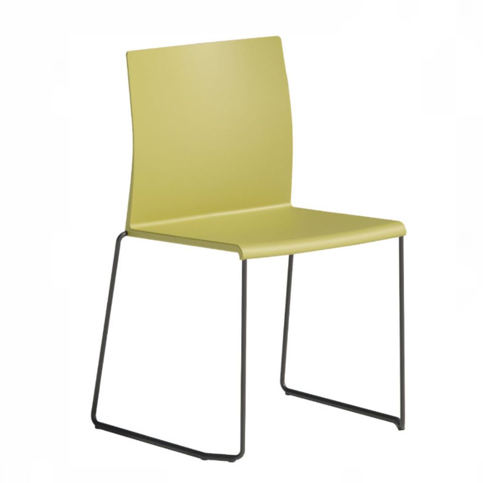 Artesia, stapelbare stoel, kleur Lime 35