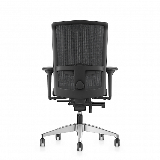 Se7en Premium Celeste LX282 - zwarte uitvoering stof Lucia achteraanzicht