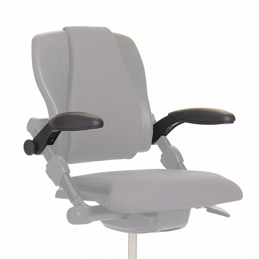 HAG H03 armrests black height adjustable (pair)