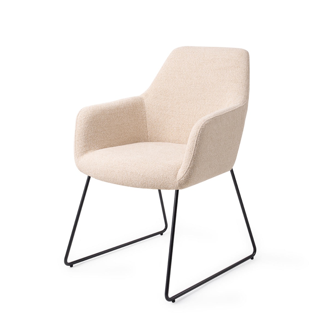 Chaise Hiroo – piètement luge en métal