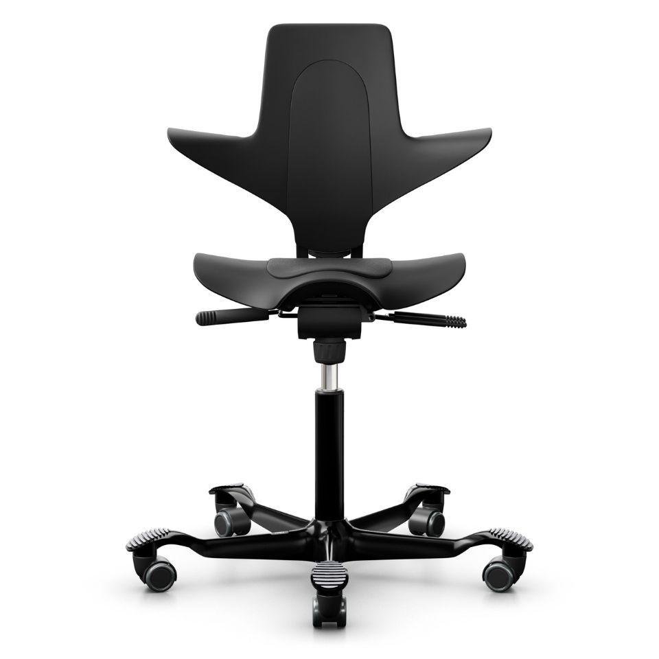 HAG Capisco Puls 8010 Black Faux Leather PUxx 21.5816